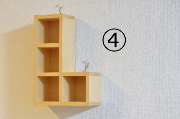 木製壁掛けシェルフA-1 5枚目の画像