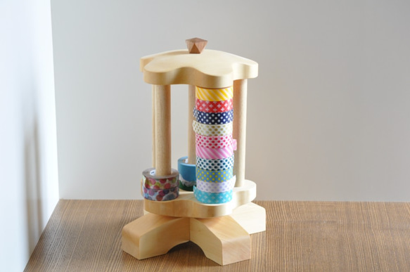 マスキングテープホルダー『星型』くるくる回転 2枚目の画像