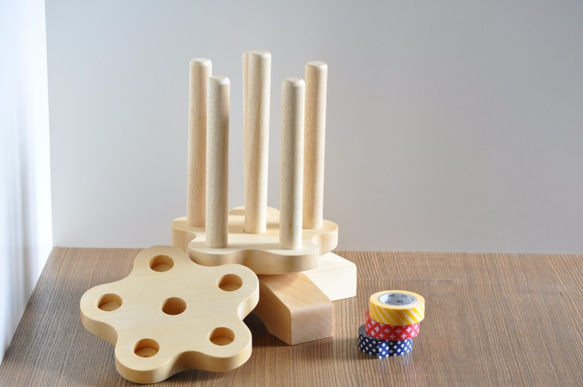 マスキングテープホルダー『星型』くるくる回転 4枚目の画像