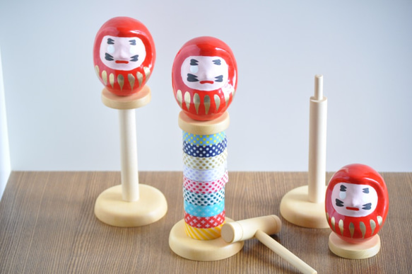マスキングテープホルダー『だるま落とし風』 6枚目の画像