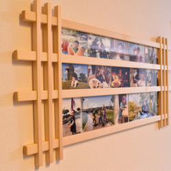 壁掛け♡フォトフレーム Creema限定』好きな写真が飾れますセミオーダー木製壁掛けフォト