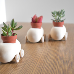 小さな植物鉢器　『くるま』カーレース編～ 1枚目の画像