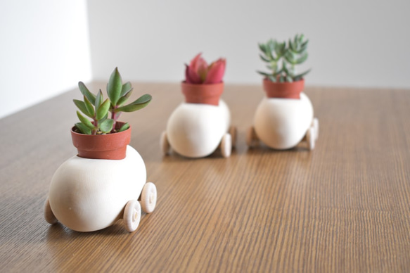 小さな植物鉢器　『くるま』カーレース編～ 1枚目の画像