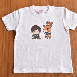 『Creema限定』120サイズ　木星少年キャラクターTシャツ　白色 1枚目の画像