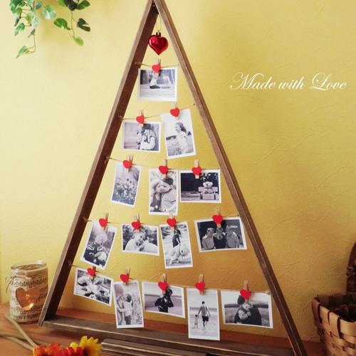 ツリー型ディスプレイスタンド】クリスマスツリー/フォトスタンド