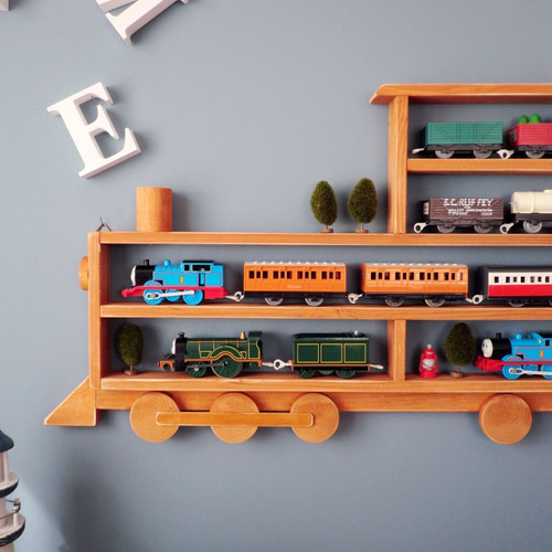 LO【My Train Station】プラレール収納/ミニカー収納/飾り棚