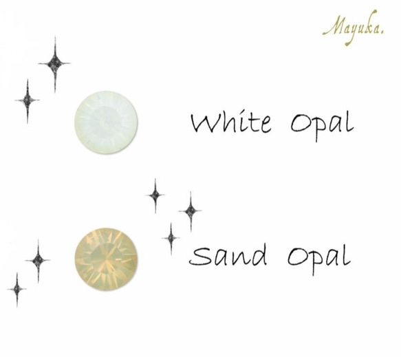 ドレスアップなビジューとbigコットンパール【金具変更可】 4枚目の画像