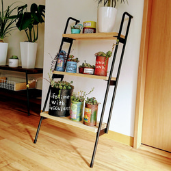 【iron×wood//natural wallrack》✰スリムラダーラック✰お洒落に収納 5枚目の画像