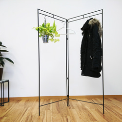 黒皮鉄 ハンガーラック》店舗什器 出展 展示 インダストリアル