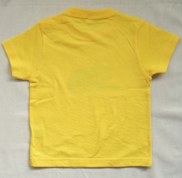 ベビー半袖Tシャツ ネコ イエロー 80cm 3枚目の画像