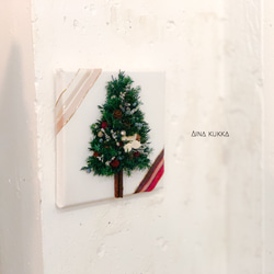 Xmas[Flower & Coffee SET]ツリーキャンバス+選べるメッセージドリップバック 7枚目の画像