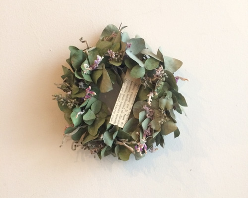 セージのドライフラワーリース A16 リース knospe 通販 3086611