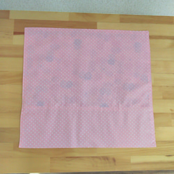 コップ&大きめランチマットセット☆ちょうちょリボン×ドット(ピンク) 4枚目の画像