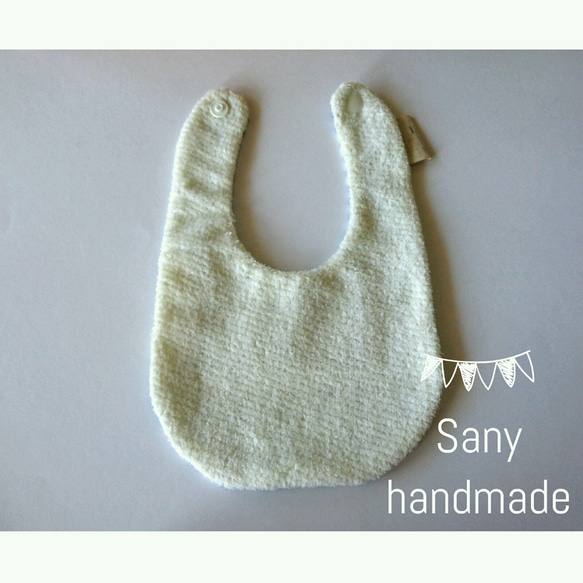 Wガーゼスタイ  あおいはっぱ  Sany handmade 3枚目の画像