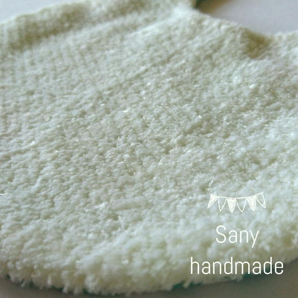 Wガーゼスタイ  あおいはっぱ  Sany handmade 5枚目の画像