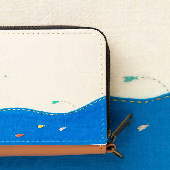 海にゆこうよ！　ミニ財布　 ✶ コインパスケース ブルー 夏 ✶ 3枚目の画像