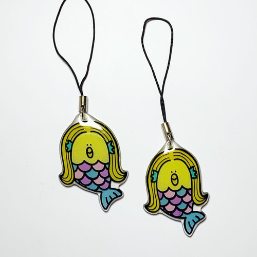 アマビエ様 ストラップ 携帯ストラップ chii°Se 通販｜Creema(クリーマ  