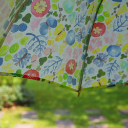 【受注生産】水彩画の日傘「雨の日のおさんぽ」 3枚目の画像