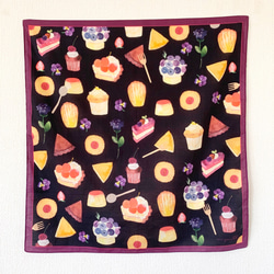水彩圍巾手帕“卡哇伊糖果” 第6張的照片