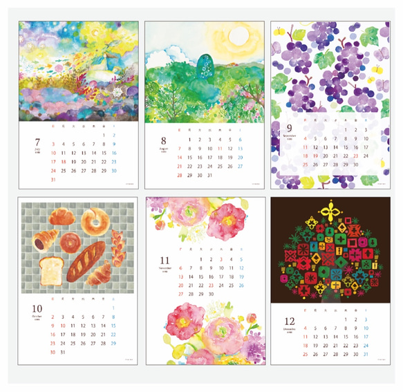 [產品展示] 2022花卉與自然水彩日曆 第8張的照片