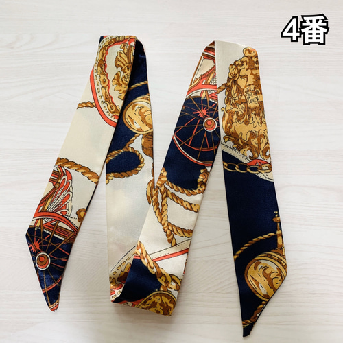 確実正規品 HERMES ツイリー リボンスカーフバッグチャーム 2022年秋冬 5番】スカーフ ツイリー バッグスカーフ ツイリースカーフカーフ