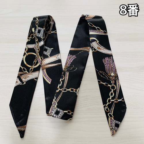 【SALE 】リボンスカーフ　バッグスカーフ　バッグチャーム25枚×2 8番】ツイリー スカーフ バッグスカーフ バッグチャーム バッグリボン