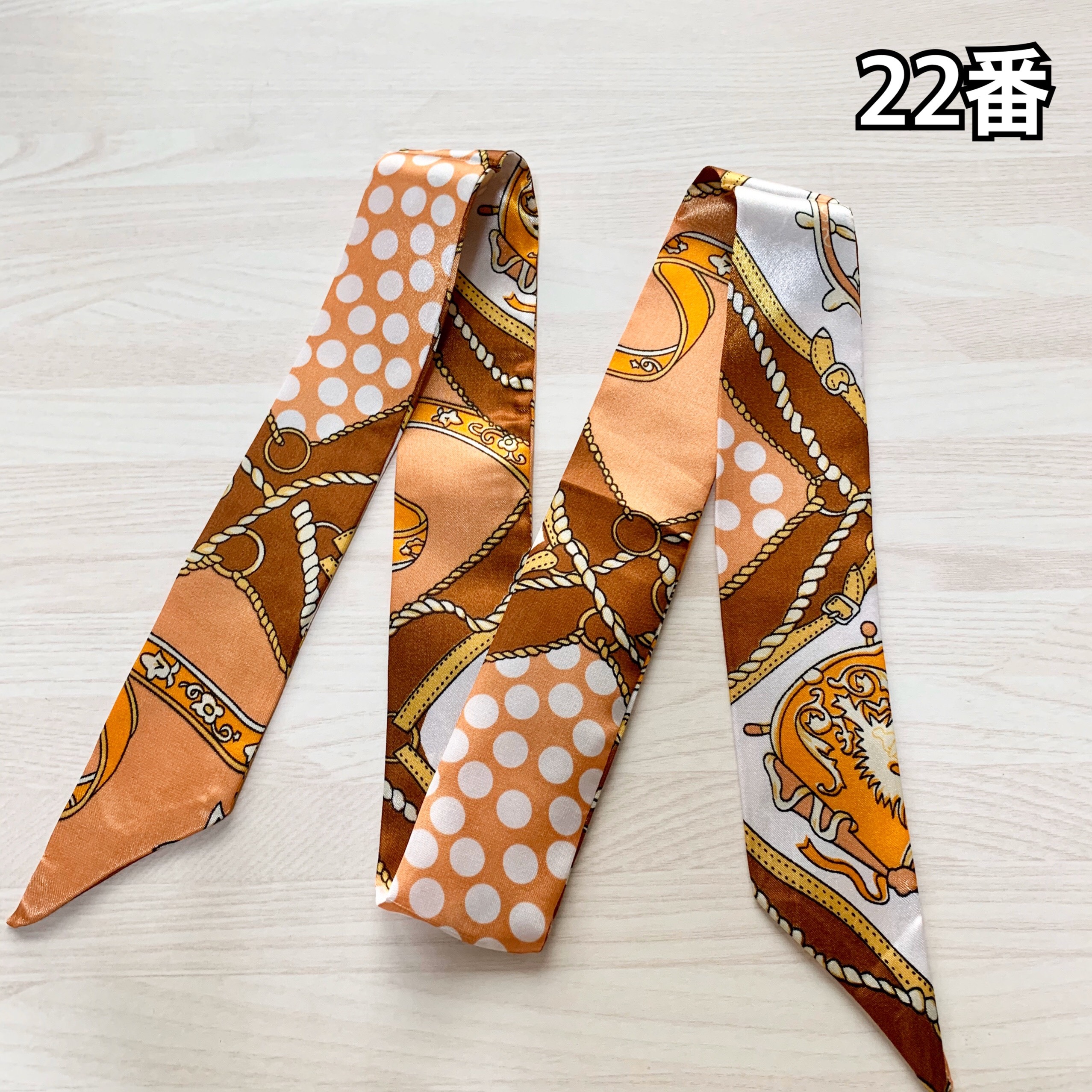 22番】バッグスカーフ バッグチャーム スカーフ リボン バッグ