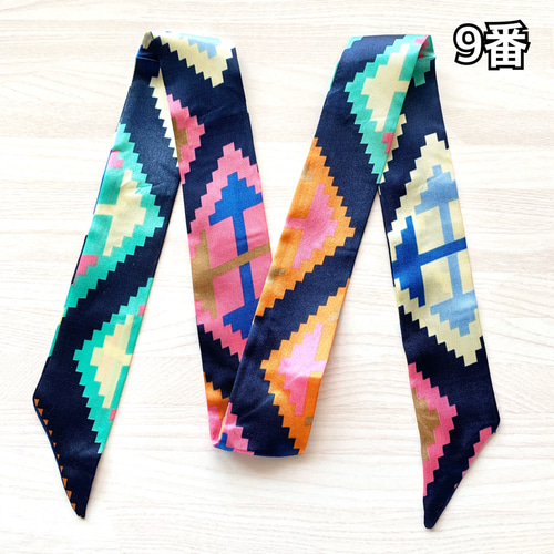 9番】ツイリー スカーフ バッグスカーフ バッグチャーム バッグリボン