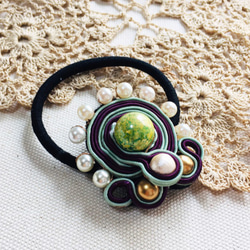Chi☺︎       刺繍ヘアゴム 即納】刺繍ヘアピン2Pセット | TAMSmuu