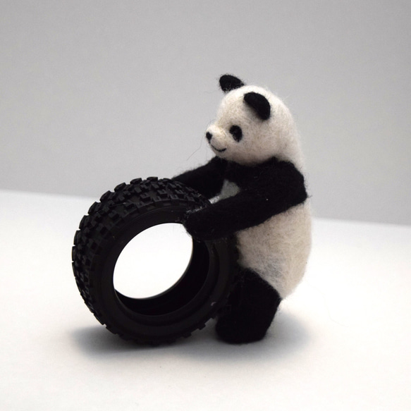 羊毛フェルト　パンダ 羊毛フェルト【パンダ】 - メルカリ