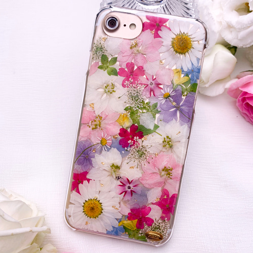 超美品 iPhoneケース 押し花 オーダー♡