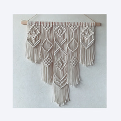 macrame wall hanging #9 横56cm × 縦62cm 2枚目の画像