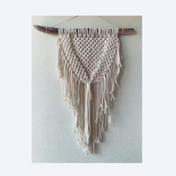 macrame wall hanging #10 横55cm × 縦62cm 2枚目の画像