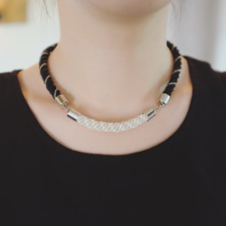 KUMIHMO choker necklace - white gold 5枚目の画像