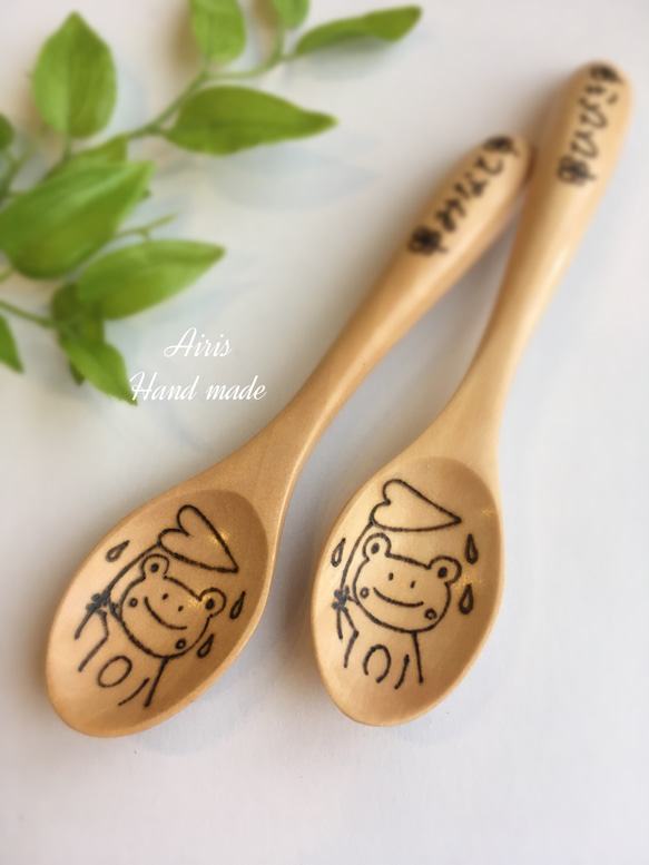 送料無料】お名前入りの木のスプーン☆ カトラリー Belle 通販｜Creema  