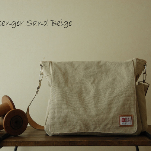 倉敷帆布＊メッセンジャーバッグ ＜サンドベージュ＞ ショルダー