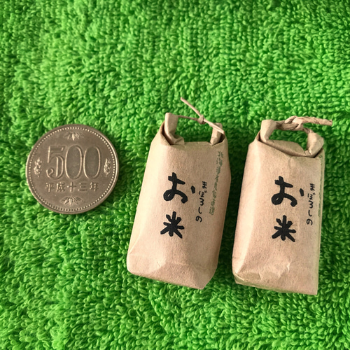 ミニチュア小さな米袋 その他置物 usarin 通販 4438904｜Creema