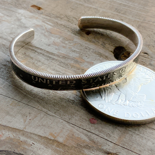 ONE DOLLAR AMERICA アイゼンハワー シルバーバングル バングル
