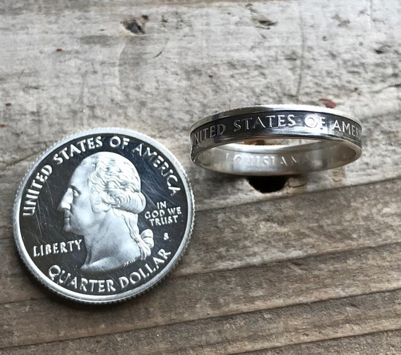 United States 900シルバー コインリング 11号から25号 指輪 United States 900シルバー コインリング 11号から25号 指輪