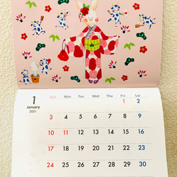 mimiro壁掛けカレンダー2021 2枚目の画像