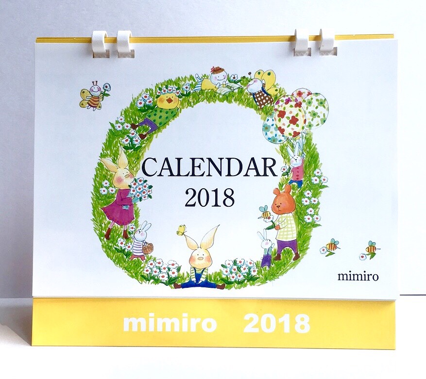 品質検査済 2018mimiro卓上カレンダー 4980454 通販 mimiro カレンダー その他