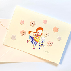 春満開♫桜カード3枚組(封筒付) 4枚目の画像