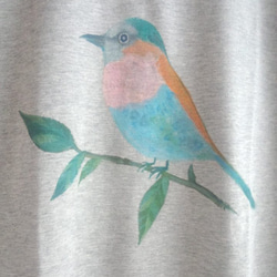 手描き おとなTシャツ　きれいな鳥さん 2枚目の画像