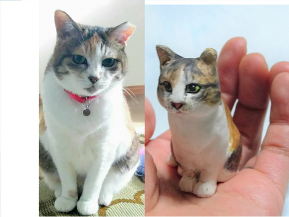 ★世界にひとつ★あなたの愛猫のフィギュアをつくります★ 3枚目の画像