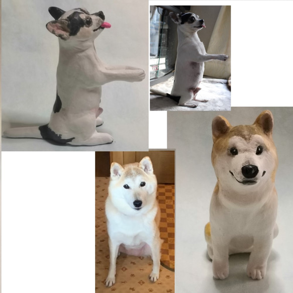 ★世界にひとつ★あなたの愛犬のフィギュアをつくります★ 2枚目の画像