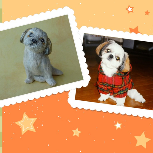 ☆うちの子オーダーメイド☆愛犬のフィギュアをつくります☆粘土