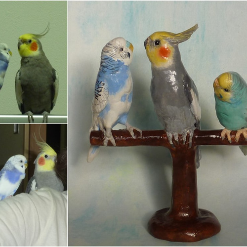 うちの子オーダーメイド☆あなたのペットの鳥さんのフィギュア