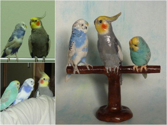 うちの子オーダーメイド☆あなたのペットの鳥さんのフィギュア