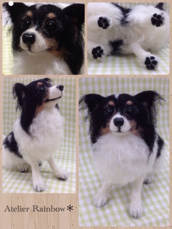 ☆オーダー受付中☆羊毛フェルトで作る愛犬、愛猫、ペットちゃんのリアルドールLLサイズ