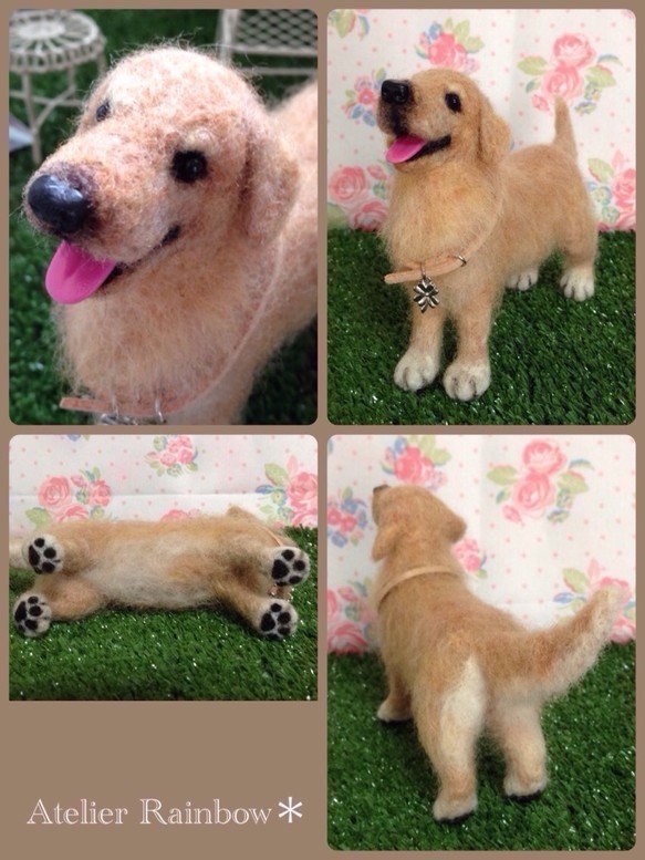 ☆オーダー受付中☆羊毛フェルトで作る愛犬、愛猫、ペットちゃんのリアルドールLLサイズ